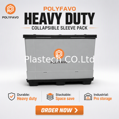 کیفیت  Logistics Packaging Shipping Boxes 1220 * 1140* 900 mm Plastic Storage Container Panel Sleeve Box کارخانه