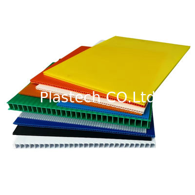 رنگ های متعدد PP هیئت مداری حفره ای PP پلاستیک پارچه های حفاظتی پلاستیکی