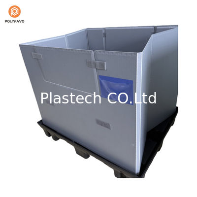 1200x1000x900mm بسته بندی آستین پلاستیکی شفاف HDPE قابل جمع و جور
