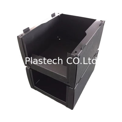 Customized Size Turnover BoxStackable Pick Bins Plastic Warehouse Parts Box