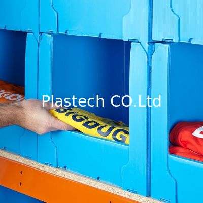 Customized Size Turnover BoxStackable Pick Bins Plastic Warehouse Parts Box