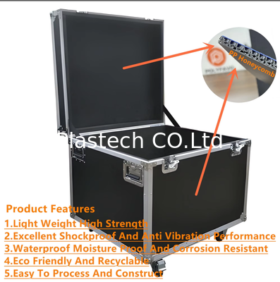 10mm 3200gsm Honeycomb Panel فله پرواز لوازم جانبی اندازه 2300*1200mm Black Flight Panels