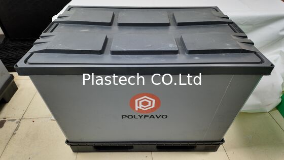 1200x800mm مخزن کانتینر جعبه های حمل و نقل بسته بندی پلاستیکی جعبه آستین پالت جعبه های گردشی