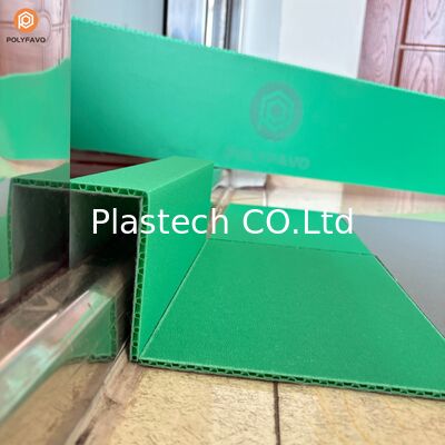 U Channel Type Plastic Profile Door Sill Protector Pp Honeycomb Board با پارچه فیلت سطح مات اختیاری ضخامت 3mm 5mm