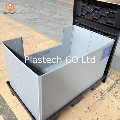 کانتینر پاللت EuroBox قابل تاشو با فلاپ دسترسی و کاور طراحی شده برای استفاده حرفه ای در انبار صنعتی