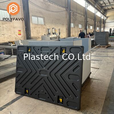  Collapsible Bin Pallet Cage, Foldable Plastic Crate 10mm 12mm, Custom Openings Windows Holes Stackable Returnable